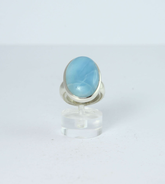 Unikat Ring Larimar Oval 23x16 mm