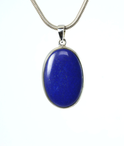 Unikat Anhänger Lapislazuli Oval 33x22 mm