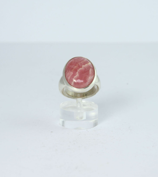 Unikat Ring Rhodochrosit Oval 19x14 mm